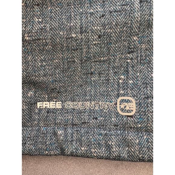 Free Country Full Zip Hooded Jacket, Faux Fur Lined, Teal Pattern Women's 1X - Picture 4 of 9